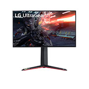LG 27'' UHD 4K UltraGear™ Nano IPS 1ms (GtG) Gaming Monitor with VESA DSC, front view, 27GN950-B, thumbnail 1