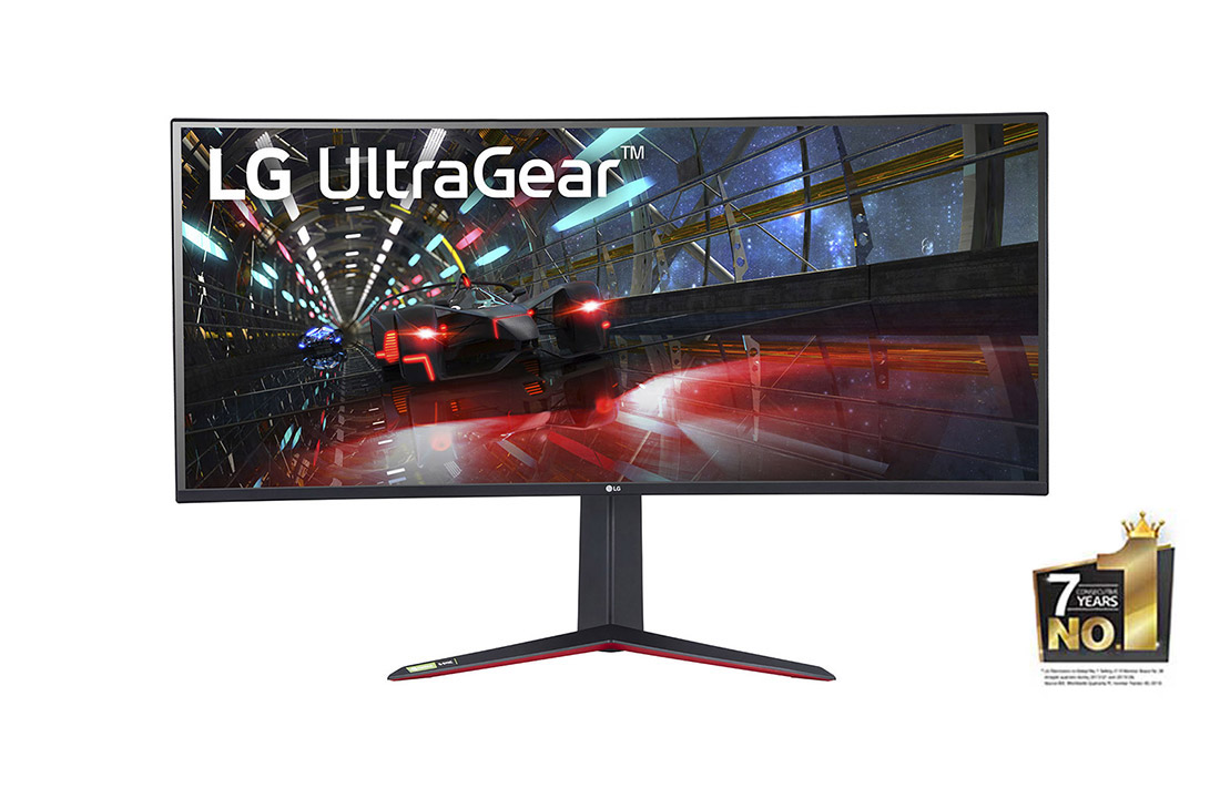 LG UltraGear™ 37.5'' QHD+ Nano IPS Gaming Monitor with NVIDIA G-SYNC® Compatible, LG Consumer Monitors 38GN950-B 1, 38GN950-B