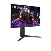 LG UltraGear™ 23.8'' FHD IPS Gaming Monitor with AMD FreeSync™ Premium, perspective view, 24GN650-B, thumbnail 4