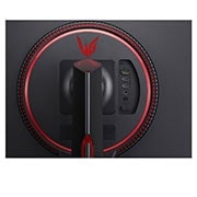 LG UltraGear™ 23.8'' FHD IPS Gaming Monitor with AMD FreeSync™ Premium, close-up view of ports, 24GN650-B, thumbnail 8