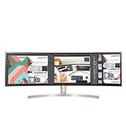 LG 49'' UltraWide™ Monitor, LG 49WL95C-WE Front View with, 49WL95C-WE, thumbnail 2