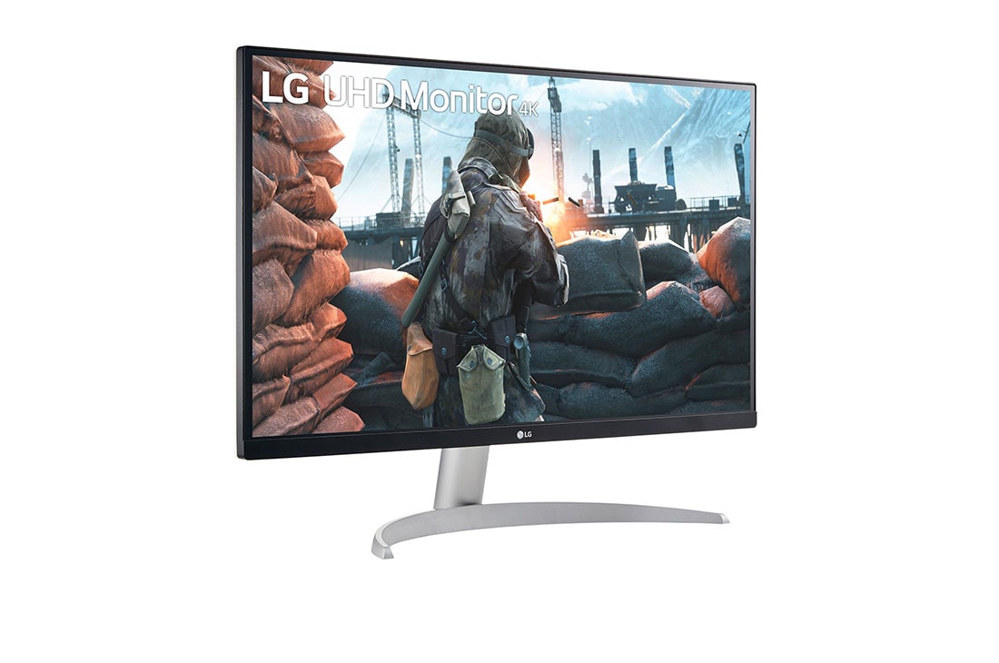 LG UHD 4K 27'' IPS Display Monitor, +15 degree side view, 27UP600-W, thumbnail 3