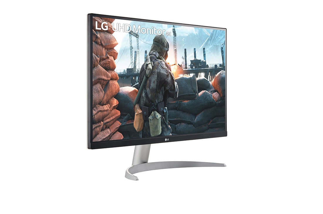 LG UHD 4K 27'' IPS Display Monitor, perspective view, 27UP600-W, thumbnail 4