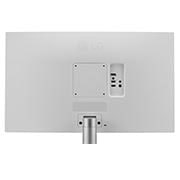 LG UHD 4K 27'' IPS Display Monitor, close-up view of ports, 27UP600-W, thumbnail 7