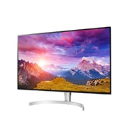 LG UltraFine™ 32'' 4K Nano IPS Monitor with RADEON FreeSync™, LG UltraFine™ 32" 4K Nano IPS Monitor with scenic mountains, front view tilt left, 32UL950-W, 32UL950-W, thumbnail 2