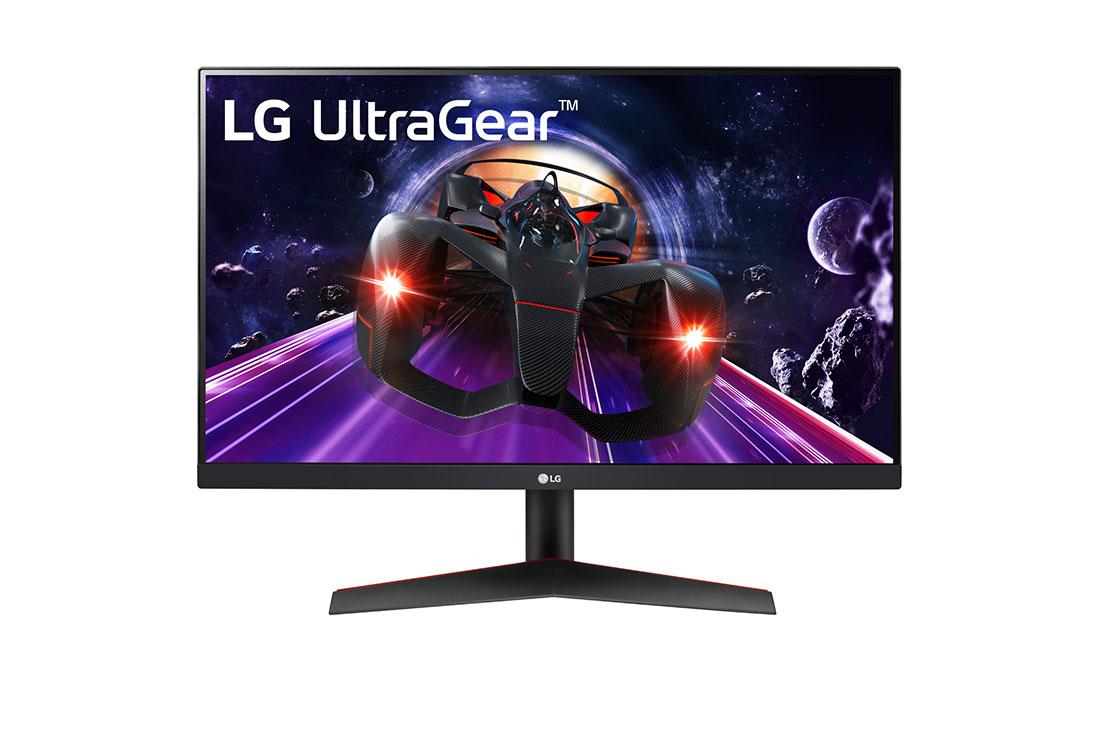 LG UltraGear™ 23.8'' FHD IPS Gaming Monitor with AMD FreeSync™ Premium, front view, 24GN600-B