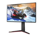 LG UltraGear™ 27'' NANO IPS Gaming Monitor with NVIDIA G-SYNC® Compatible, -15 degree side view, 27GP950-B, thumbnail 2