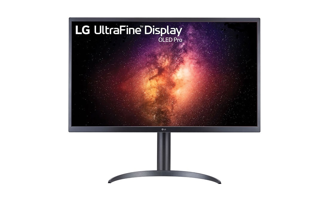 LG 27” UltraFine Display OLED Pro Monitor, front view with infill, 27EP950-B