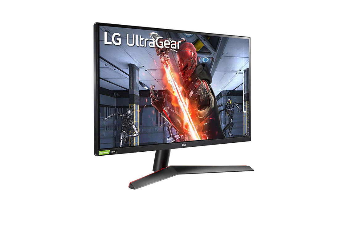 LG 27'' UltraGear QHD IPS 1ms 144Hz HDR Monitor with G-SYNC Compatibility,  perspective view, 27GN800-B, thumbnail 4