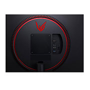 LG 27'' UltraGear QHD IPS 1ms 144Hz HDR Monitor with G-SYNC Compatibility, close-up view of ports, 27GN800-B, thumbnail 8