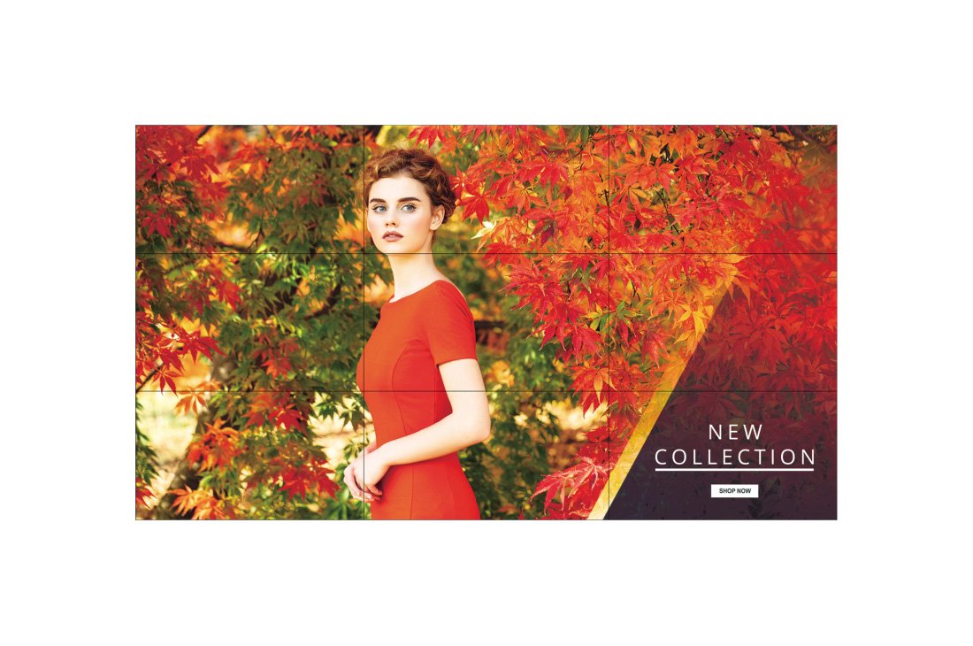LG 55'' 700 nits  FHD 60 Hz 0.9mm Even Bezel Video Wall, 55VH7E-A