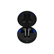 LG TONE Free FN7, A 15 degrees angle of cradle opened up with mood lighting on, HBS-FN7, thumbnail 2