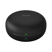 LG TONE Free FN7, A 45 degrees front angle of a closed cradle, HBS-FN7, thumbnail 4