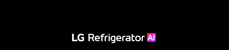 LG Refrigerator AI logo with gradient AI text	