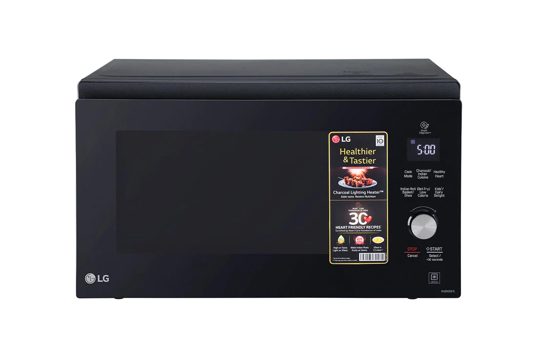 32L All in One Microwave with Diet Fry in Black LG BD
