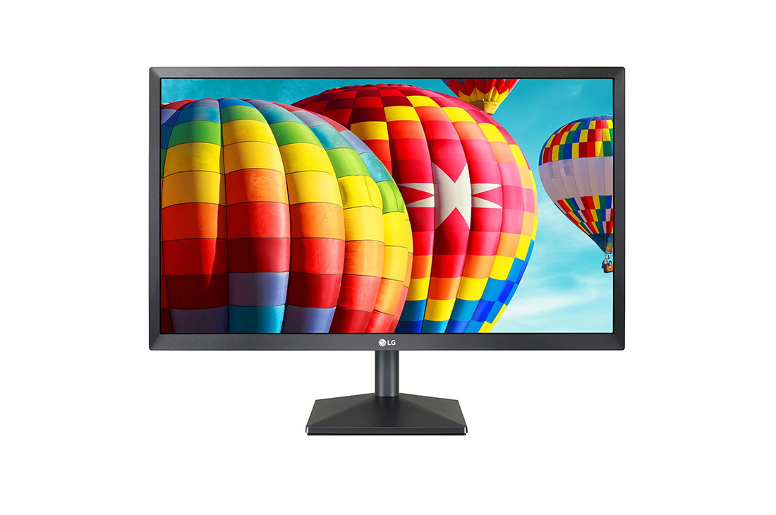 LG 22” LED IPS Monitor, front view, 22MK430H-B