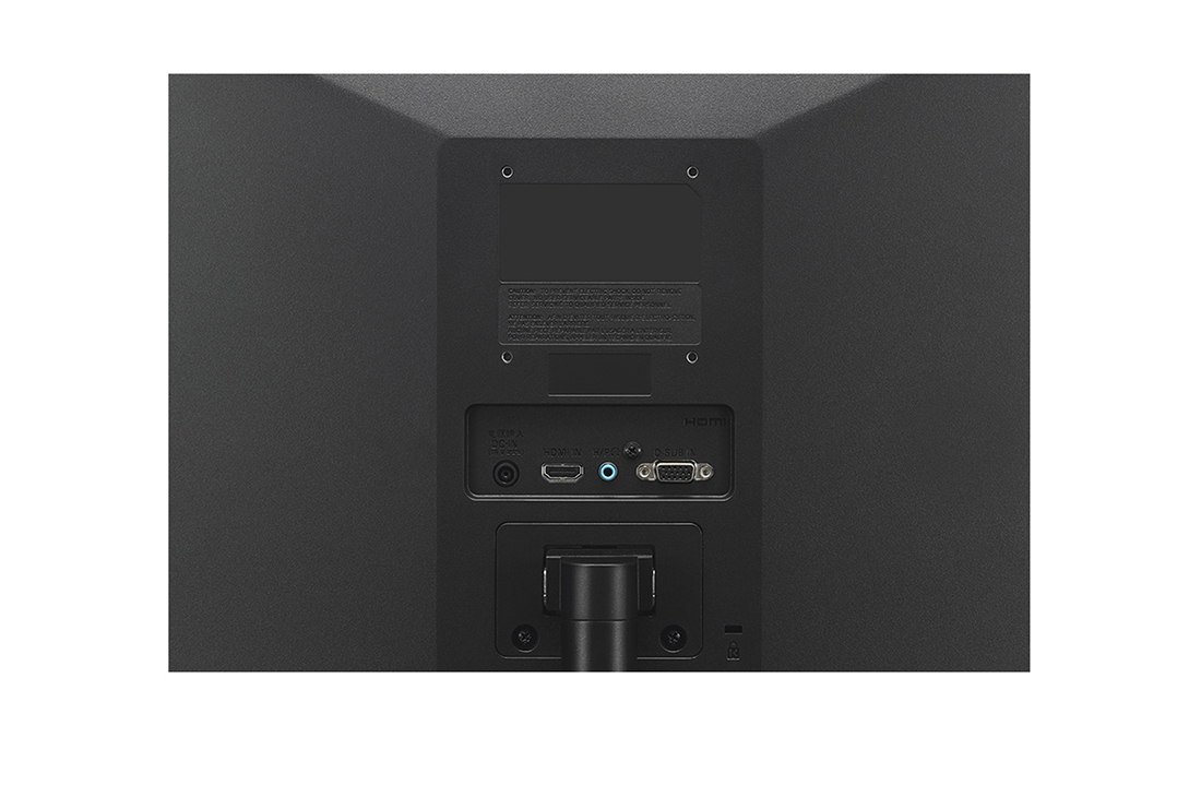 LG 22” LED IPS Monitor, close-up view of ports, 22MK430H-B, thumbnail 8