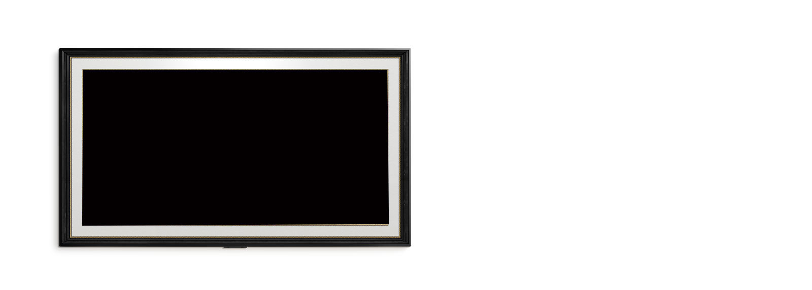 Art works displayed on a TV are keep changing. (play the video) 