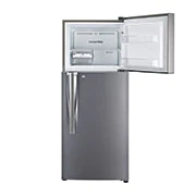 LG 260 Litres Frost Free Refrigerator With Smart Inverter Compressor, Fridge , MOIST ‘N’ FRESH,Door Cooling+, LG GL-S292RDSX Freezer Open View, GL-G252RLBB, thumbnail 3