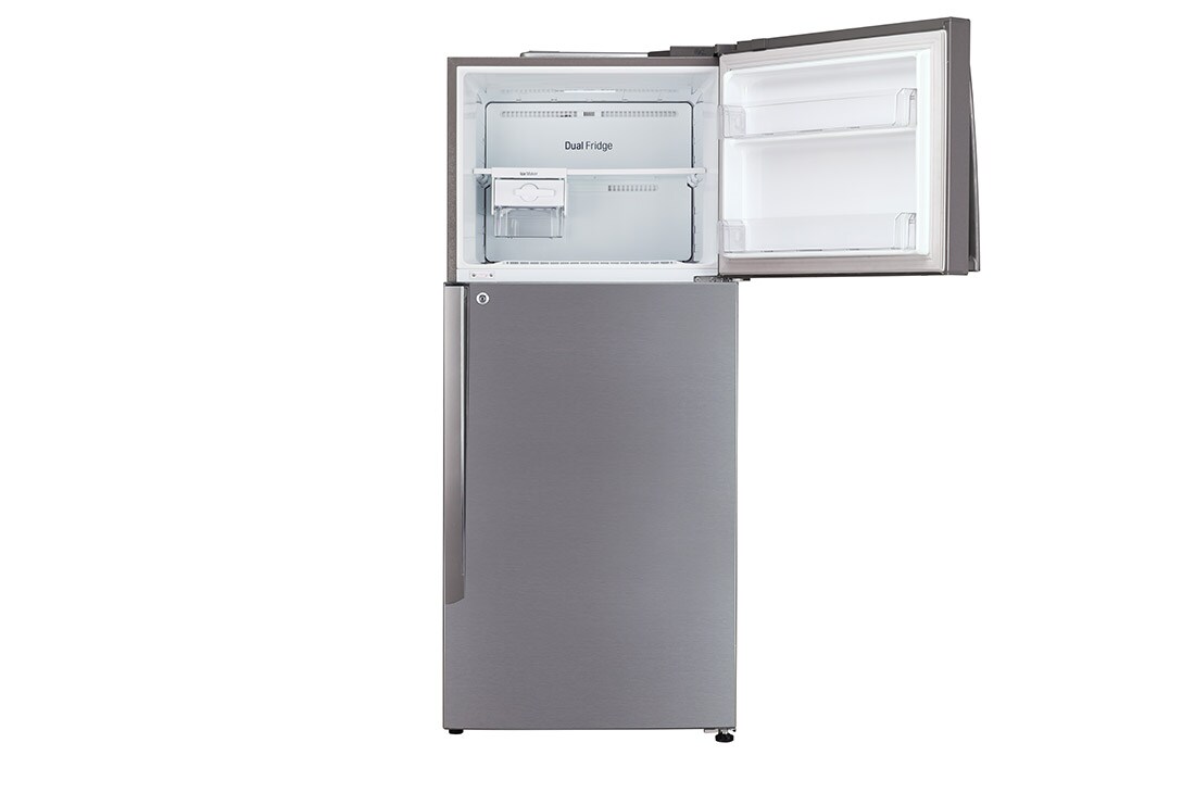 LG 437 Litres Hygeine Fresh+ Fridge with Smart Inverter Compressor, Door Cooling+™, LG 437 Litres ConvertiblePLUS Fridge with Smart Inverter Compressor, Door Cooling+™, Smart Diagnosis™, Auto Smart Connect™, LG GL-T432APZY 437 Ltr Front View Top Open, 2B432HLHL, thumbnail 5