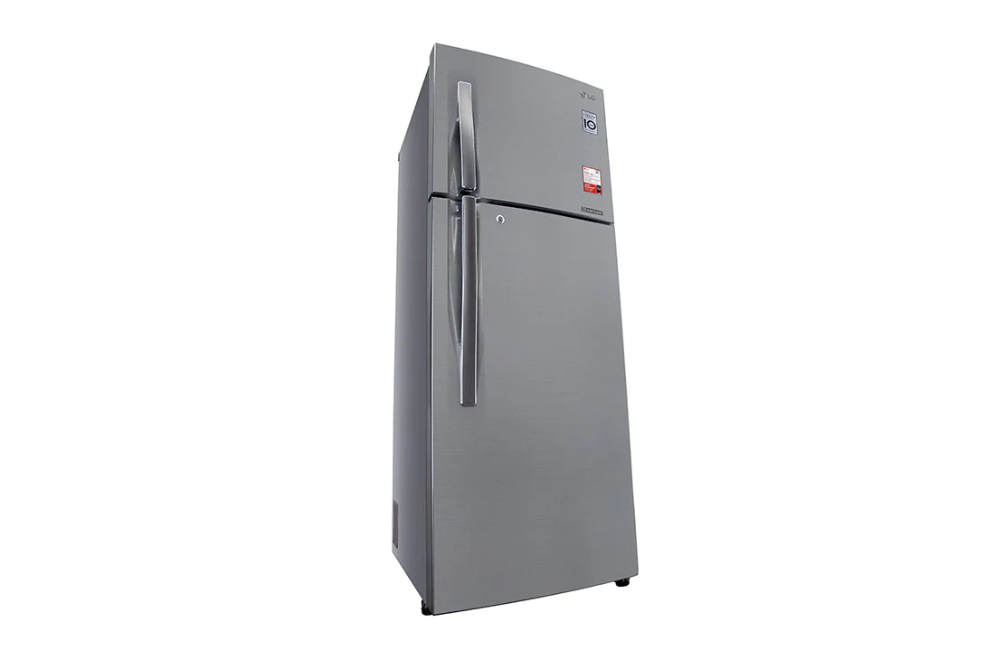 LG 335 Litres Fridge with Smart Inverter Compressor, Multi Air Flow, LG GL-S372RPZY Left Low Perspective, 2B372RLCB, thumbnail 6