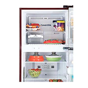 LG 308 Litres Fridge with Smart Inverter Compressor, Door Cooling+™, LG GL-T322RSPX Front Detailed View, GL-G322RVBB, thumbnail 4