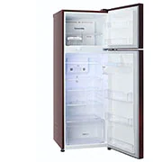 LG 308 Litres Fridge with Smart Inverter Compressor, Door Cooling+™, LG GL-T322RSPX Left View Door Open, GL-G322RVBB, thumbnail 9