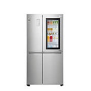 LG 626L side-by-side-fridge with InstaView Door-in-Door™ in Noble Steel, GS-Q6278NS, thumbnail 1