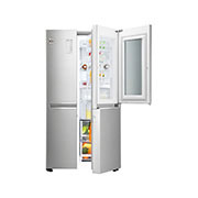 LG 626L side-by-side-fridge with InstaView Door-in-Door™ in Noble Steel, GS-Q6278NS, thumbnail 3