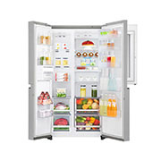 LG 626L side-by-side-fridge with InstaView Door-in-Door™ in Noble Steel, GS-Q6278NS, thumbnail 4