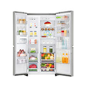LG 626L side-by-side-fridge with InstaView Door-in-Door™ in Noble Steel, GS-Q6278NS, thumbnail 5