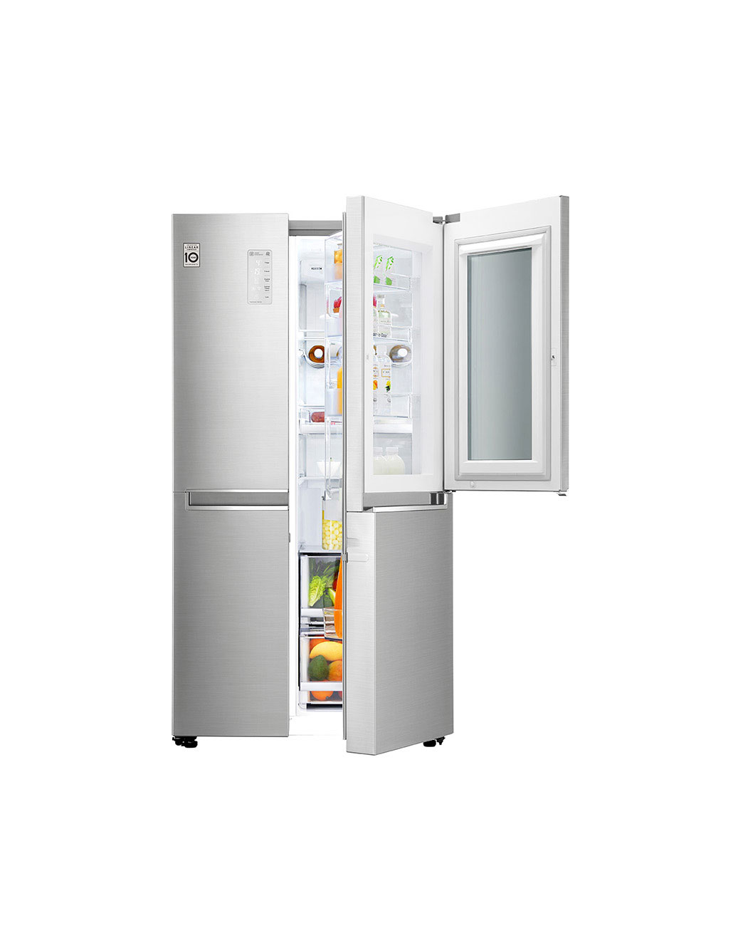 626L Side-by-Side Fridge with LG ThinQ™ in Steel | LG BD 626L Side-by-Side Fridge with LG ThinQ™ in Steel | LG BD