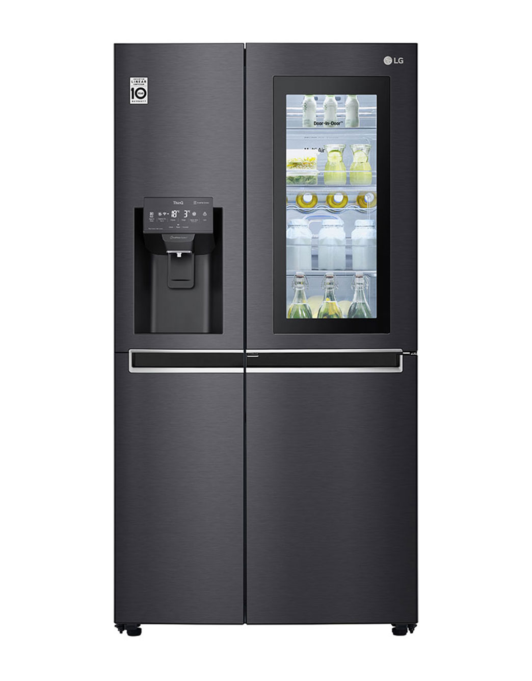 601L SidebySide Fridge with DoorCooling+™ in Black LG BD