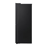 LG 601L side-by-side-fridge with InstaView Door-in-Door™ in Matt Black, GS-X6010MC Side, GS-X6010MC, thumbnail 13