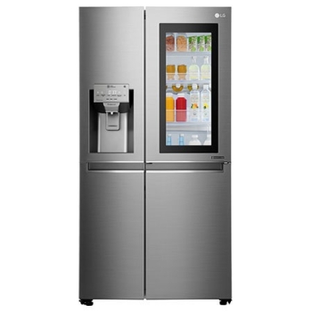 601L side-by-side-fridge with InstaView Door-in-Door™ in Noble Steel1
