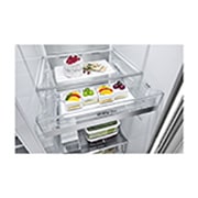 LG 617L side-by-side-fridge with InstaView Door-in-Door™ in New Noble Steel, GS-X6172NS, GS-X6172NS, thumbnail 8