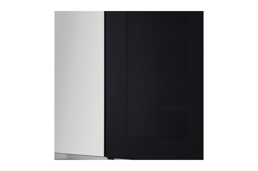 LG 647L side-by-side-fridge with InstaView Door-in-Door™ in New Noble Steel, instaview light off, GS-Q6472NS, thumbnail 3