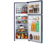 LG 240 Ltr, 2 Star, Smart Inverter Compressor, Convertible, Smart Diagnosis™, Blue Charm Finish, Frost-Free Double Door Refrigerator, LG GL-G302RPBB Front Open Food, GL-G302RPBB, thumbnail 2