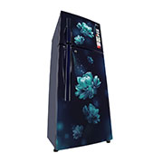LG 240 Ltr, 2 Star, Smart Inverter Compressor, Convertible, Smart Diagnosis™, Blue Charm Finish, Frost-Free Double Door Refrigerator, LG GL-G302RPBB Left Low Perspective, GL-G302RPBB, thumbnail 10