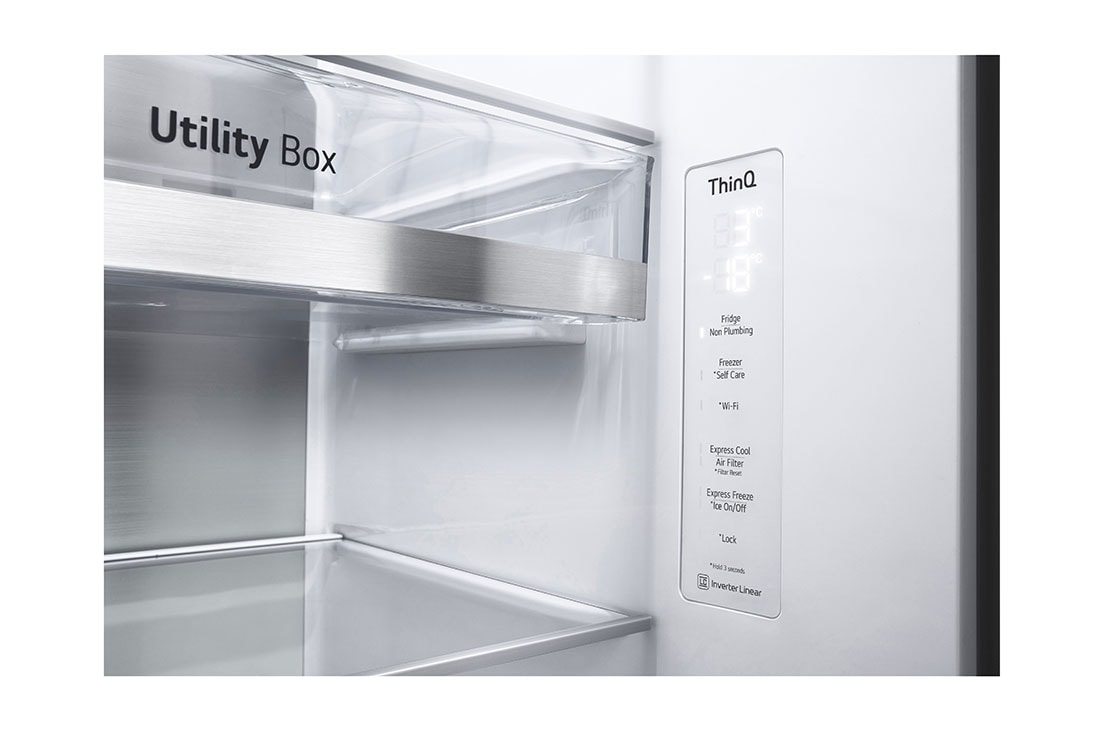 LG 617L side-by-side-fridge with InstaView Door-in-Door™ in New Noble Steel, GS-X6172NS, GS-X6172MC, thumbnail 10