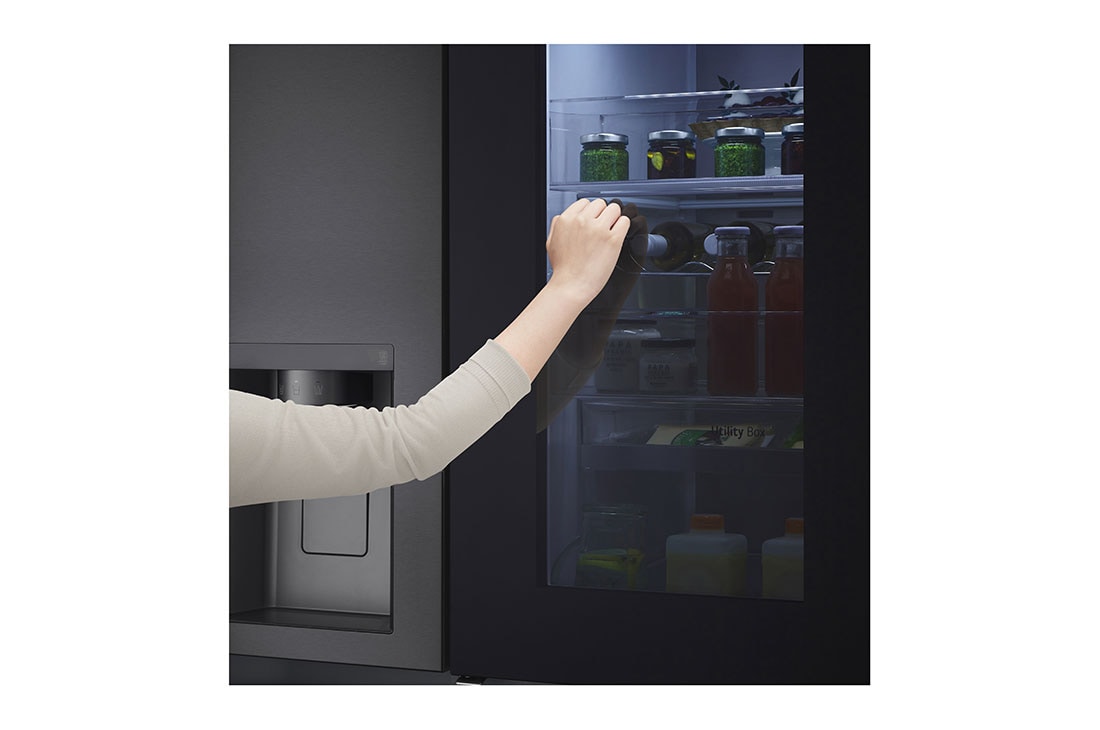 LG 617L side-by-side-fridge with InstaView Door-in-Door™ in New Noble Steel, GS-X6172NS, GS-X6172MC, thumbnail 5