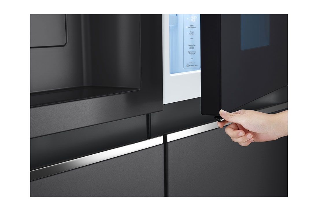 LG 617L side-by-side-fridge with InstaView Door-in-Door™ in New Noble Steel, GS-X6172NS, GS-X6172MC, thumbnail 6