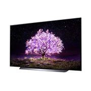 LG C1 65'' OLED 4K TV, -15 degree side view, OLED65C1PTB, thumbnail 2