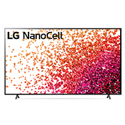 LG NANO75 75'' NanoCell 4K TV, A front view of the LG NanoCell TV, 75NANO75TPA, thumbnail 1