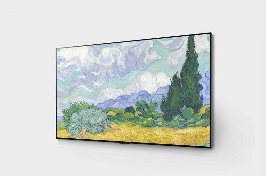 LG Gallery 55” OLED 4K TV, -15 degree side view, OLED55G1PTA, thumbnail 2