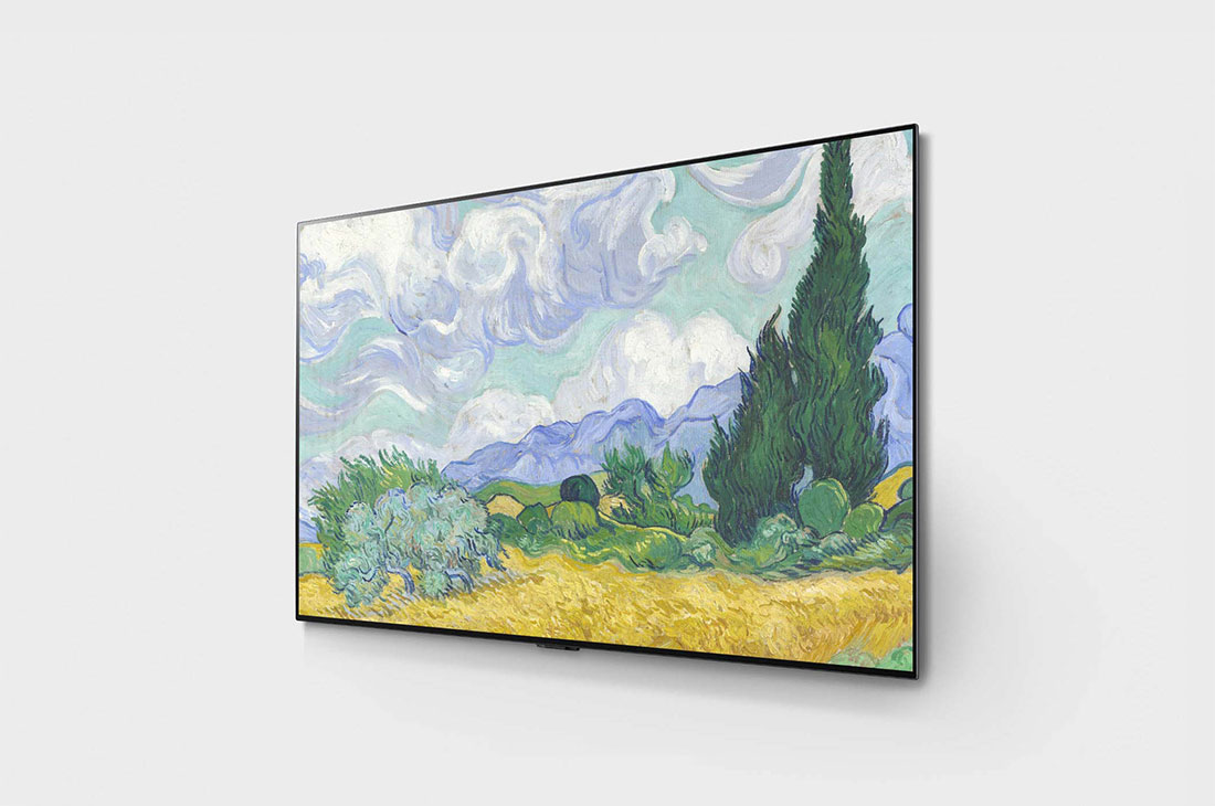 LG Gallery 55” OLED 4K TV, -30 degree side view, OLED55G1PTA, thumbnail 3