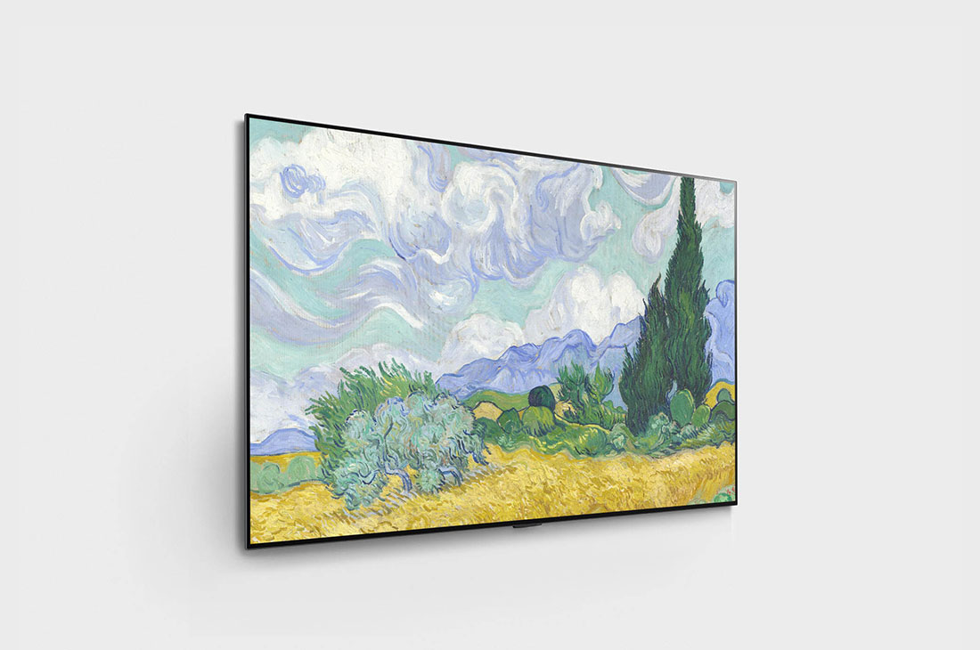 LG Gallery 65” OLED 4K TV, 30 degree side view, OLED65G1PTA, thumbnail 4