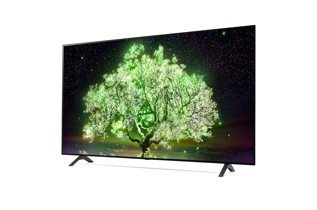 LG A1  65'' OLED 4K TV, reverse 15 degree side view , OLED65A1PTA, thumbnail 2