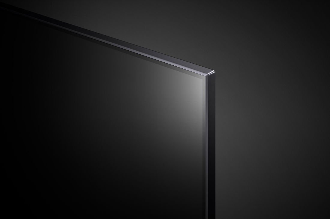 LG QNED80 55'' 4K Smart QNED TV, close-up view of panel, 55QNED80SQA, thumbnail 6