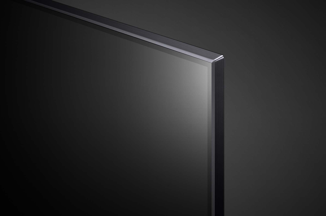 LG QNED80 65'' 4K Smart QNED TV, close-up view of panel, 65QNED80SQA, thumbnail 6